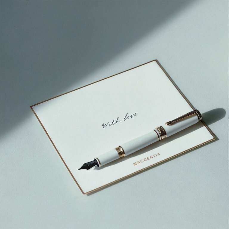 Naccentia client services – personalised handwritten note included with orders